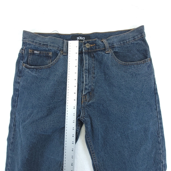 Solo Mens Jeans Straight Leg Size 38x32 (38x30) - Picture 5 of 9